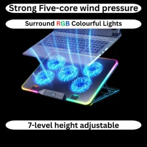 Zyler Gaming RGB Laptop Cooling Fan pad