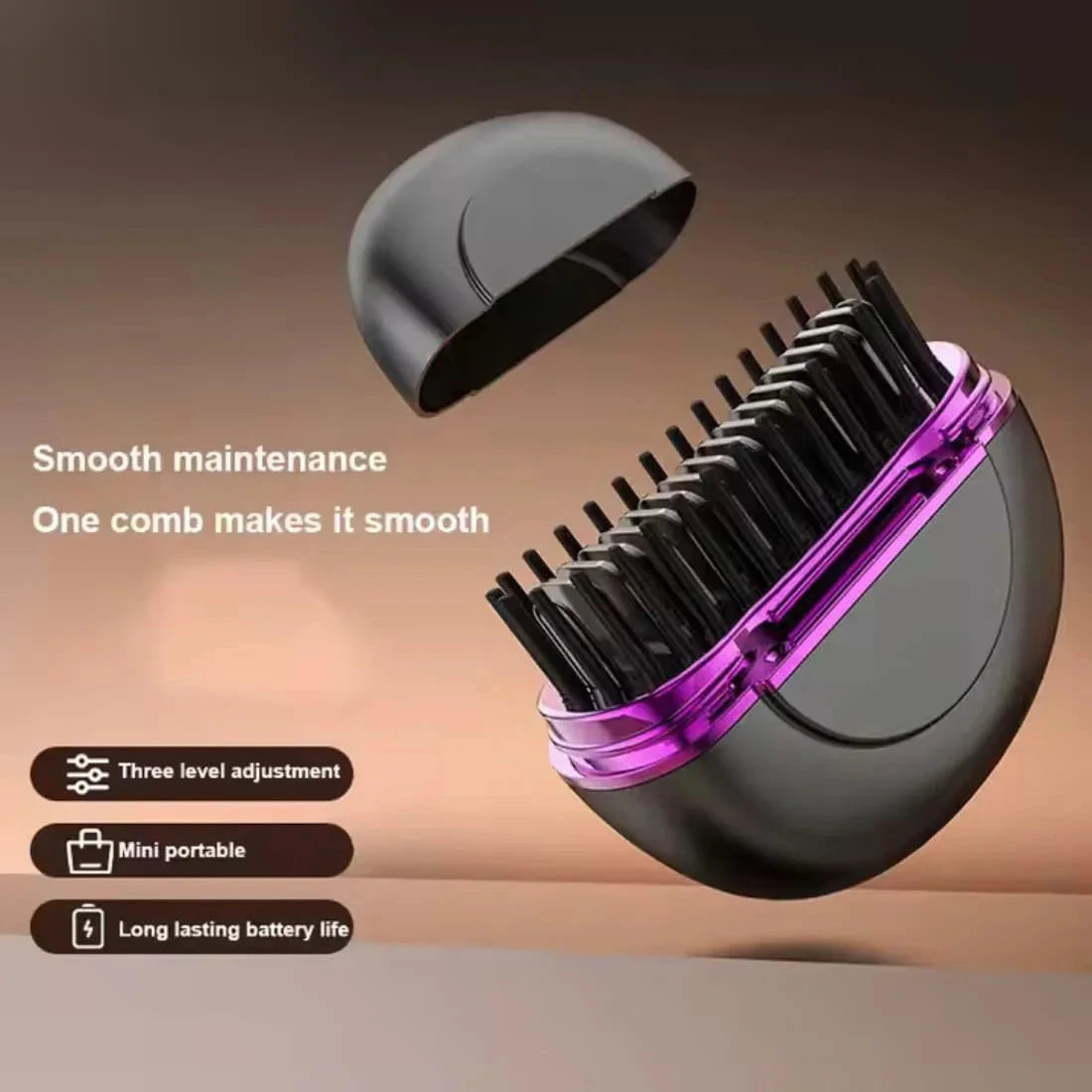 Zyler Wireless Portable Straightening Comb 3-Temperature Adjustable - Image 6