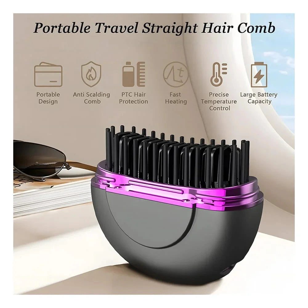 Zyler Wireless Portable Straightening Comb 3-Temperature Adjustable